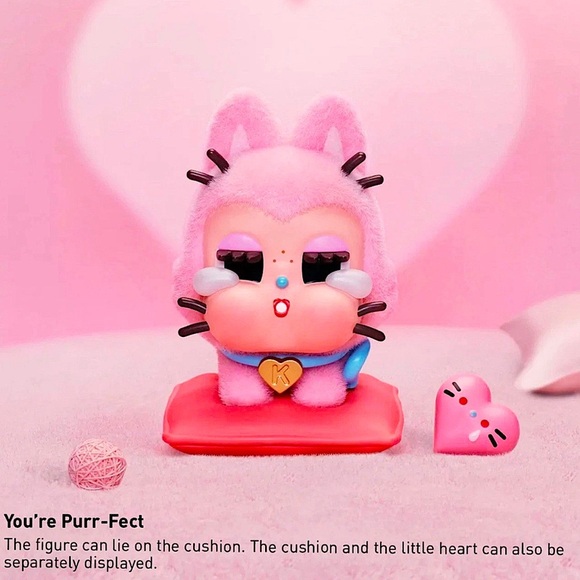 Pop Mart CRYBABY You’re Purr-Fect Authentic Figure w/ Box & Card - Picture 1 of 4